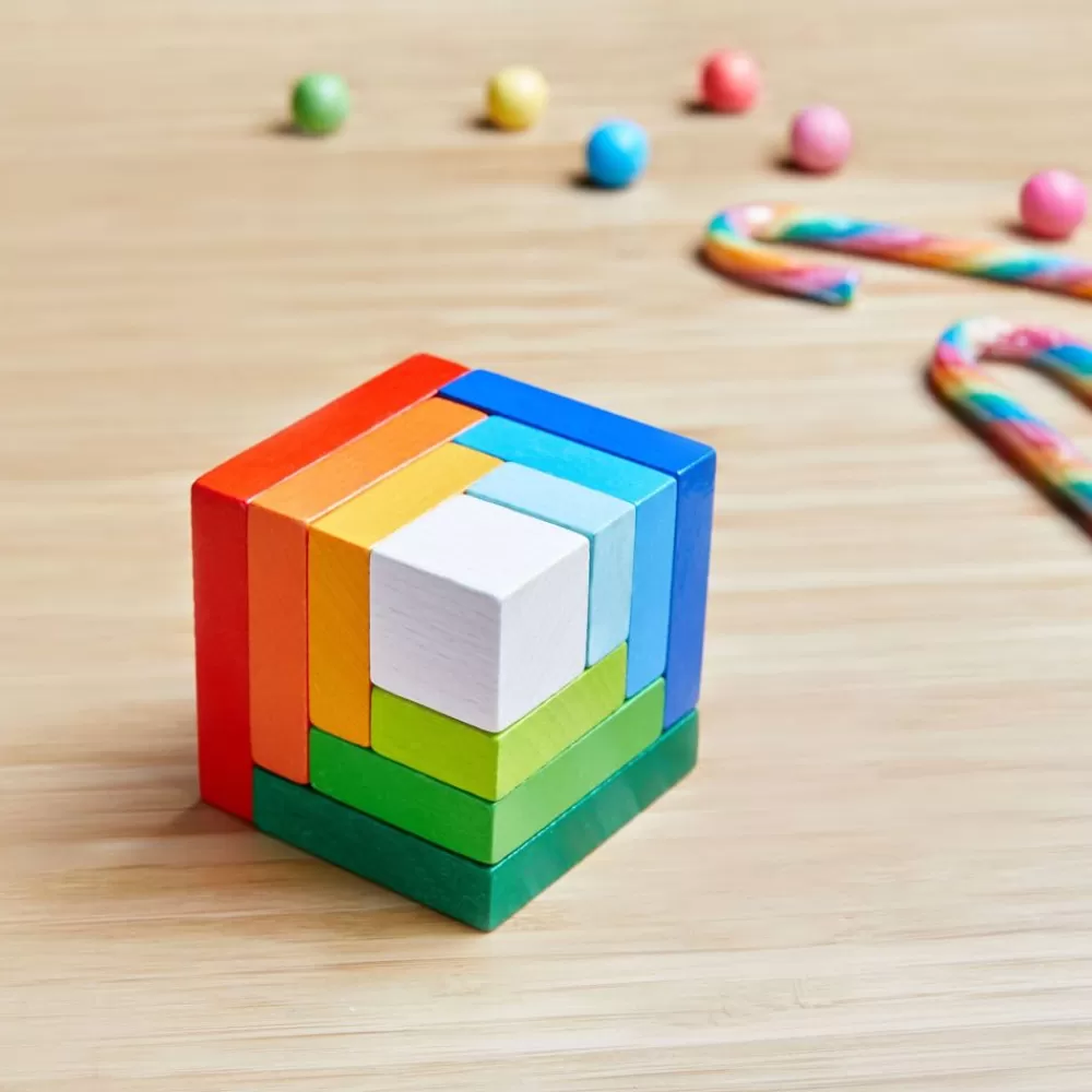 HABA 3D Rainbow Cube-Arrangementspel New