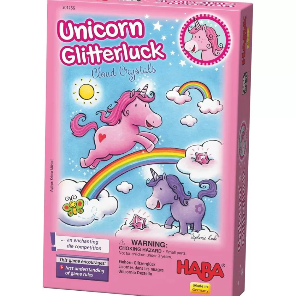 HABA Eenhoorn Glittergeluk - Wolkenkristallen Spel Shop