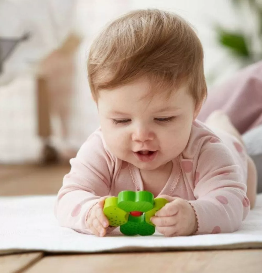 HABA Klaver Houten Babyrammelaar Met Bel Clearance