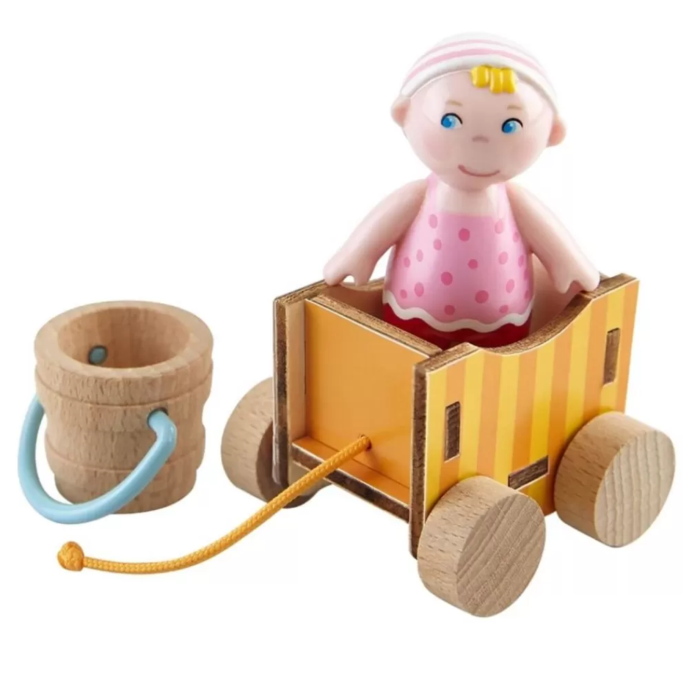 HABA Little Friends Baby Nora-Pop Met Wagen En Emmer Hot