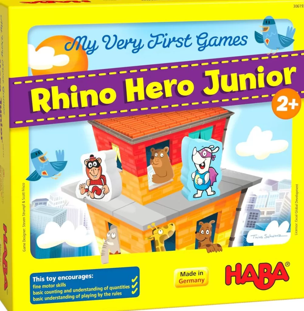 HABA Mijn Allereerste Spellen - Rhino Hero Junior Cheap