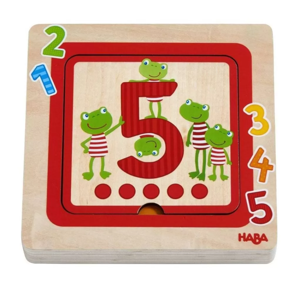 HABA Vrienden Tellen Houten Gelaagde Puzzel 1 Tot 5 Best Sale